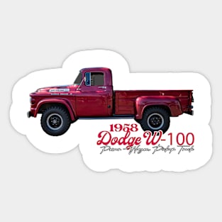 1958 Dodge W-100 Power Wagon Pickup Truck Sticker